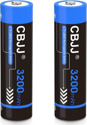 Qybbt1 Cbjj 3.7v 18650 Rechargeable Battery 3200mah Button Top