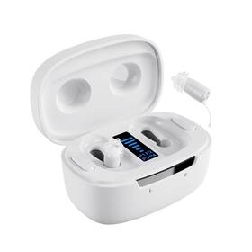 Ceretone 850065321431 Core One Pro Hearing Aids With Charging Case White