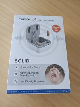 Ce-d12bt Ceretone Solid Otc Rechargeable Hearing Aid - Model