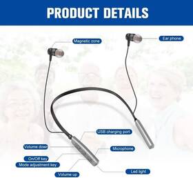 Cesliff 691202481249 Rechargeable Hearing Aids Wireless Neckband Amplifier For Seniors And Adults No