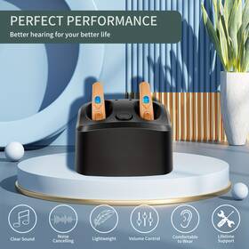 Bro120s Chosgo Hearing Aids Amplifiers Rechargeable With Noise Cancelling Charging Box Seniors