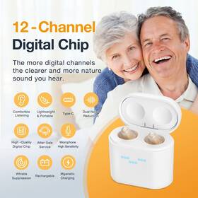 K19rc Chosgo Hearing Aids For Adults Seniors Rechargeable Otc Cic Mini Hide Loss Usa