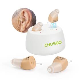 K19s Chosgo Hearing Aids For Seniors Rechargeable With Noise Cancelling Amplifiers