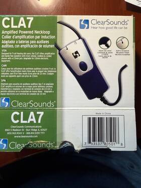 Cla7 Clearsounds 793537805018 - Clear Sounds Amplified Powered Neckloop