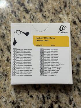 Z285949 Cochlear Nucleus Cp900 Series Litewear Cable -sealed Box