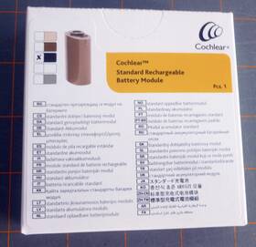 Z544550 Cochlear Nucleus 7 Standard Rechargeable Battery Module Black New