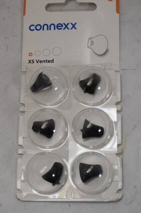 10992863 Connex Connexx Signia 3.0 Sleeves For The Ax Hearing Aids Xs Vented Size Black Color