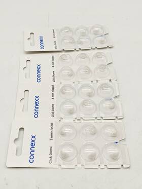 Connexx 697597010989 X4 Siemens Click Dome 8 Mm Closed For Ric Hearing Aids 6 Domes 24 Total