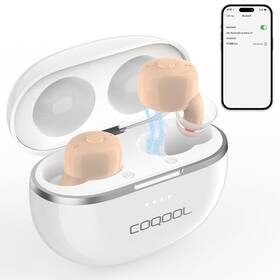 Coqool 955543357255 Hearing Aids With Bluetooth Rechargeable For Seniors Noise