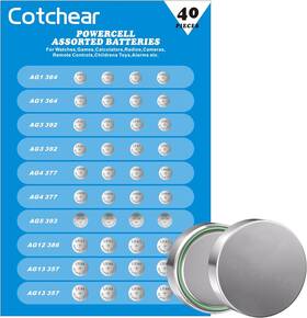 Lr621 Cotchear 785061157114 40pcs Alkaline Cell Batteries Assorted 1.5 Volt Ag1/lr621 Ag3/lr41 Lr621 Cotchear 785061157114 40pcs Alkaline Cell Batteries Assorted 1.5 Volt Ag1/lr621 Ag3/lr41