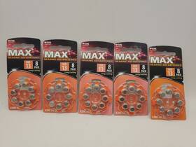 Cv13h8xmc Cvs 050428596401 5 X Max Size 13 Hearing Aid Batteries 8ct Each Exp 06/24 And 05/27
