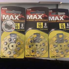 Cvs 050428936351 3 Packs 8 Pack Of Long Lasting Hearing Aid Batteries Size 10 Cvs 050428936351 3 Packs 8 Pack Of Long Lasting Hearing Aid Batteries Size 10