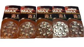Cv312h8zmc Cvs 5 Packs Max Hearing Aid 312 Long Lasting 8 Per Pack 40 Total 2/2026 And Up