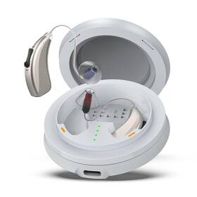 Dohelly 445048221223 Rechargeable Receiver-in-canal Hearing Aids Otc Champagne Color