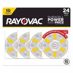 Dreamedge Shop 249495580110 Rayovac Hearing Aid Battery Size 10 24pk - Yellow