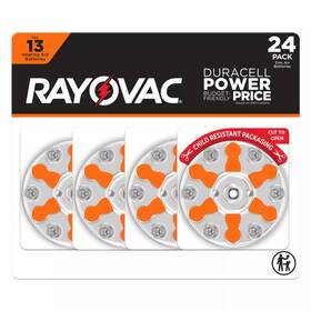 Dreamedge Shop 249495580172 Rayovac Hearing Aid Battery Size 13 24pk - Orange