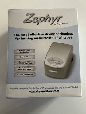 Ztp240303958 Dry & Store And Hearing Aid Dryer Silver Compact Lightweight Easy Use