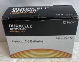 0104043752174991 Duracell 312 Activair Hearing Aid Batteries 4/pack 10/pack Good Until 05/2027