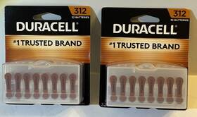 Duracell 041333043630 64 Hearing Aid Batteries Size 312 - Fast Shipping- Best Before 2026