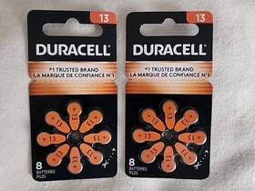 2028 Duracell 041333053844 Hearing Aid Batteries Size 13 Exp December 2 Packs Of 8