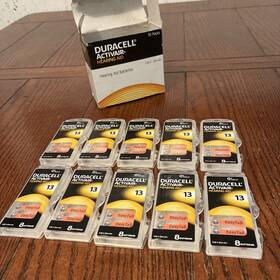 Duracell 043752174892 Activair Hearing Aid Batteries Size 13 10 Packs 8 Batteries/ 08-2026