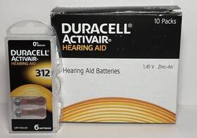 Duracell 043752174953 Activair Hearing Aid Batteries Size 312 66 Exp-2028 Duracell 043752174953 Activair Hearing Aid Batteries Size 312 66 Exp-2028