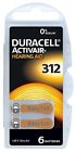 Duracell 312 Hearing Aid Batteries Activair Long Lasting Power 7038557250206