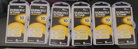 Duracell 706148516310 Activair Hearing Aid Batteries Size 10 Ten -6 Per Pack Best By 04/2022