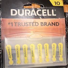 7210868103 Duracell Size 10 Yellow Zinc-air Hearing Aid Disposable Batteries