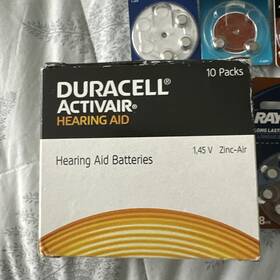 8342 Duracell Activair Hearing Aid Batteries Size 312 80 Best Before 2023