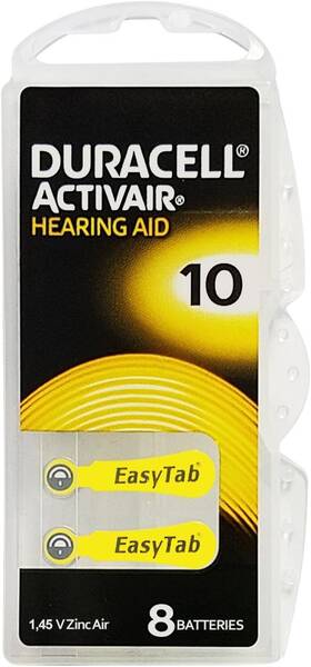 Bd13933 Duracell Activair Hearing Aid Batteries Size 10 80
