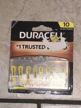 Da10b32 Duracell Hearing Aid Batteries With Easy-fit Tab Size 10 - 32 Pack-free Ship Da10b32 Duracell Hearing Aid Batteries With Easy-fit Tab Size 10 - 32 Pack-free Ship