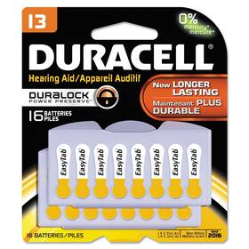 Da13b16zm09 Duracell Button Cell Hearing Aid Battery #13 16/pk