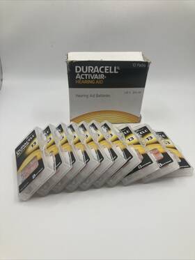 Dura-13-8 Duracell New Size 13 Activair Pr48 Hearing Aid Batteries 80 Pack Exp 2028