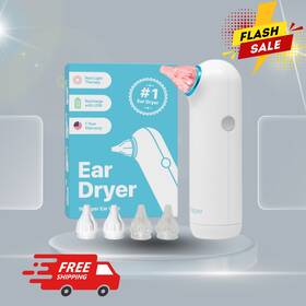 He902 Earflo Sale Rechargeable Ear Dryer With Red Light Gentle Warm Air For Swimmers