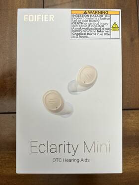 Edf800013 Edifier Eclarity Mini Hearing Aid Amps Otc Bluetooth White Recharge-lightly Used