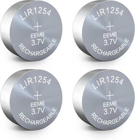 Lir1254 Eemb 4pack Rechargeable Battery 3.7v Lithium-ion Button Batteries