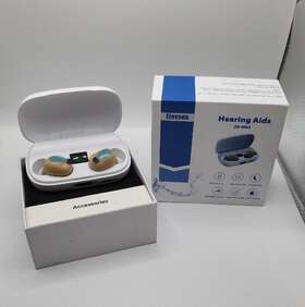 Zr-m93 Elecvos Hearing Aids Rechargeable Noise Canceling Amplifier Creme
