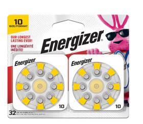 Energizer 039800142863 Hearing Aid Batteries Size 10 Yellow Tab 32 Pack Energizer 039800142863 Hearing Aid Batteries Size 10 Yellow Tab 32 Pack