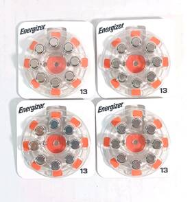 Energizer 039800142870 Size 13 Hearing Aid Batteries. 32 Pack Best By 09/2026