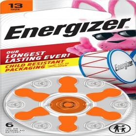 13cr Energizer 039800144812 Hear Aid Zinc Air Battery 6ct