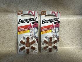 Energizer 039800144829 2 Packs/6 312 Child Resistant Packaging Hearing Aid Battery