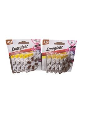 2028 Energizer 039800144935 2 Packs 24-pack Of Size 312 Hearing Aid Batteries 48 Total Exp 06/2028