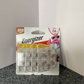 312cr-24enrus Energizer Size 312 Hearing Aid Batteries 24 Pack 1.45v Exp 02/2029