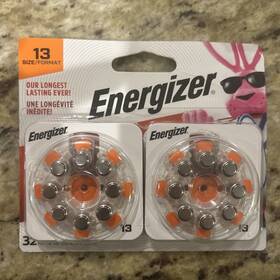 Az13dp-32 Energizer Size 13 Hearing Aid Batteries 32 Pack Best By 03/2027