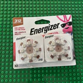 Az312dp-32 Energizer 312 Long Lasting Hearing Aid Batteries 32 Pack New 10/2027