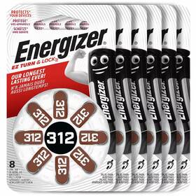 Az312dp-40t Energizer 48 X 312 Size Hearing Aid Batteries Zinc Air 1.4v Pr41 Cells Mf Pk8