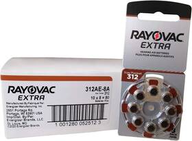 Energizer Brands 313097819876 Rayovac Size 312 Extra Advanced Mercury Free Hearing Aid Batteries 80 Energizer Brands 313097819876 Rayovac Size 312 Extra Advanced Mercury Free Hearing Aid Batteries 80