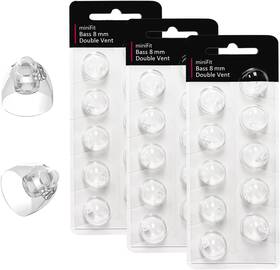 Fimikety 711181182286 Double Vent 8mm Hearing Aid Domes For Oticon Minifit Ear Caps Replacem