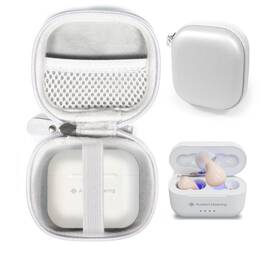 Wg012680 Getgear Protective Case For Hearing Aid Compatible With Compact Small White